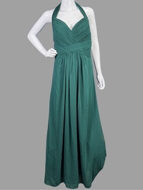Ever-Pretty Green Halter Neck Evening Gown NWT